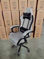 2025 nouveaux meubles de salle de jeu chaise de jeu en tissu lombaire réglable