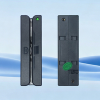 Lecteur de cartes à bande magnétique 3 pistes FUWEI USB HID Plug&Play Certifié FCC Compatible avec les systèmes de contrôle d'accès POS et hôteliers