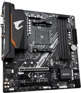 Carte mère <span class=keywords><strong>GIGABYTE</strong></span> B550M <span class=keywords><strong>AORUS</strong></span> Elite AX (rév. 1.3) AM4 MATX compatible avec les processeurs 5000/4000/3000, DDR4 128 Go, alimentation <span class=keywords><strong>5</strong></span>+3 - Product Image 3