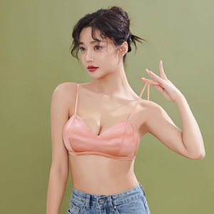 Top a Fascia Sexy con Spalline Sottili, Senza Cuciture, in Seta Ghiaccio, Avvolgente, Reggiseno Senza Spalline con Fibbia per Donna - Product Image 2