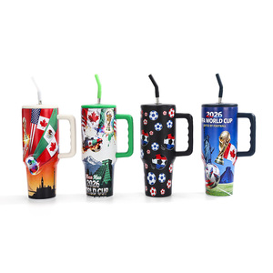 Tazas de Acero Inoxidable de Doble Capa de 40 oz, 5 Colores, Nuevas, para el <span class=keywords><strong>Mundial</strong></span> 2026, Tazas de Vacío para Auto, para Regalos - Product Image 1
