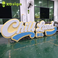 Enseigne néon personnalisée avec logo, équipement publicitaire LED aux couleurs magiques, certifié CE, décoration lumineuse extérieure en acrylique 3D pour voiture