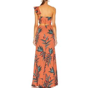 Vestido de Fiesta para Mujer, Personalizado, con Tela de Estilo Occidental, Nuevo, Largo, con Espalda Descubierta y un Hombro Descubierto - Product Image 3