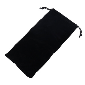 Lubanzuo Black Velvet <b>Drawstring</b> <b>Bag</b> 25x13cm For Storage And Packaging - Product Image 3