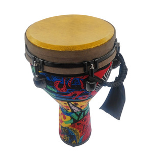 Wholesale Orff Percussion Instruments 10 Inch Faux Cowhide African Hand <b>Drum</b> Colorful Djembe FOR Kids Entertainment - Product Image 1