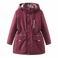 Veste d'uniforme scolaire pour l'école primaire, coupe-vent, rembourrée, chaude, résistante au froid, respirante, avec impression de l'emblème de l'école