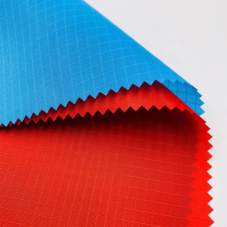 Textile Materials 100% Recycle Polyester Woven Fabric 210D Ripstop Oxford Fabric with PU Coated
