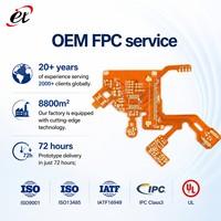 Fabricación de Placas PCB Flexibles Miniatura Personalizadas, Placa de Circuito Impreso de Poliimida de Paso Fino, Marca ORIGINAL, Modelo 0.5-5OZ