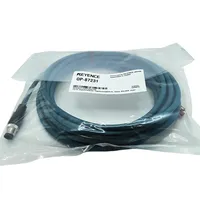 Kabel Ethernet Industri KEYENCE CAT 5e 5M M12 D-code ke RJ45 Aksesori Komunikasi NFPA79 SMA905
