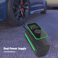 Compresseur d'air de voiture portable sans fil en plastique 12V 150 PSI avec manomètre numérique et arrêt automatique pour le contrôle de la pression des pneus