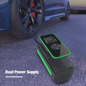 ضاغط هواء محمول للسيارة بقوة 150 رطل لكل بوصة مربعة، 12 فولت، بلاستيكي، لاسلكي، مع مقياس ضغط رقمي وإيقاف تلقائي، جهاز مراقبة ضغط الإطارات للسيارة - Product Image 3