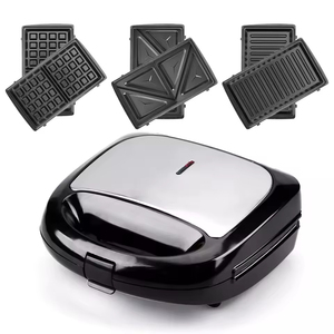 Anbolife Factory OEM ODM 750W Mini Gaufrier 2 Tranches Antiadhésif Grille-Pain <span class=keywords><strong>Presse</strong></span> à Sandwich Vente Chaude - Product Image 3