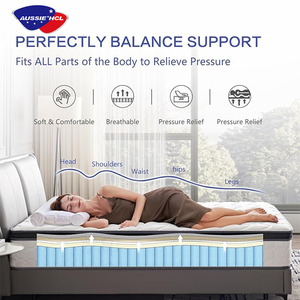 Các Tốt Nhất Cuộn Ngủ Cũng Đầy Đủ Inch Tất Cả Trở Lại Nệm De Espuma Bộ Nhớ Vua Đôi Gel Bộ Nhớ Bọt Túi Mùa Xuân Nệm - Product Image 4