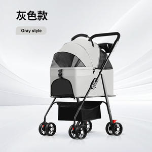 हाइरा फोल्डेबल डॉग स्ट्रेलर 3 में 1 डिचैटेबल पालतू जानवरों में Hyra फोल्डेबल कुत्ते स्ट्रैलर हल्के बिल्ली - Product Image 3