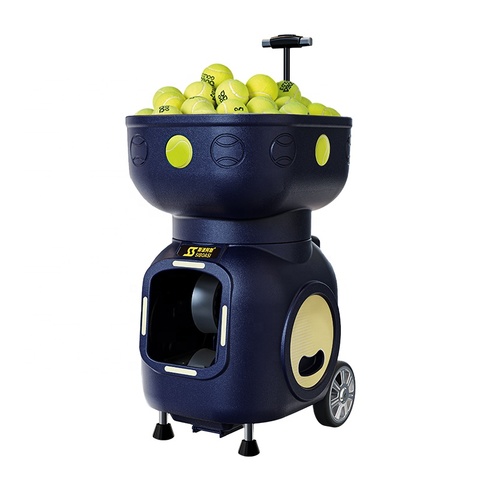 China Factory SIBOASI 2024 New SS-T5 Automatic Portable Tennis Ball Training Shuttlecock Shooting Tools  Machine with Battery
