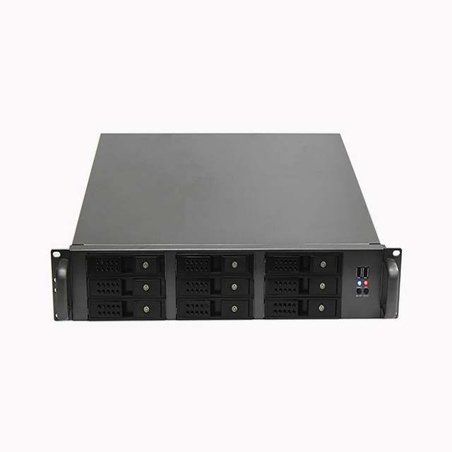 19 Inch Industrial 2u 480mm Depth Rackmount Server Case 9 Bay Hot Swap Server Chassis