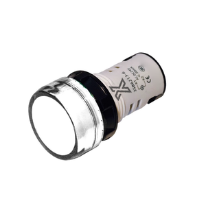 3SB6213-6AA60-1AA0 ไฟแสดงสถานะแบบรวม, 22 มม., พลาสติกทรงกลม, LED ในตัว, 24V AC/DC, สีขาว - Product Image 1