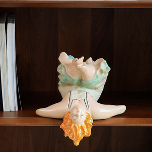 Statue en porcelaine blanche faite à la main de style européen <span class=keywords><strong>Bossi</strong></span> Creative, décoration de salon, décoration de bureau, couloir, cadeau de nouvelle maison pour les filles - Product Image 5