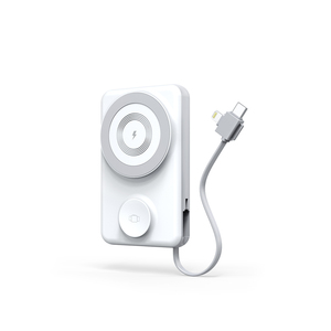 พาวเวอร์แบงค์แม่เหล็กพกพาแบบใหม่ ความจุ 10000mAh รองรับ PD22.5W ชาร์จเร็วสุด พร้อมที่ชาร์จไร้สายขนาดเล็ก สำหรับ <span class=keywords><strong>iPhone</strong></span> 17 - Product Image 1