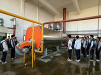 Chaudière à eau chaude horizontale à pression atmosphérique industrielle à tubes de fumée, série CWNS, à fioul/gaz, efficacité 95-98%, Zhongxin