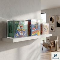 Boîte de présentation haut de gamme moderne en acrylique transparent, imprimée UV et gravée au laser, pour Elite Trainer Box ETB 151, avec couvercle magnétique, montage facile, pour la maison