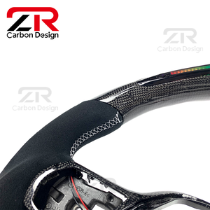 พวงมาลัยหนังคาร์บอนไฟเบอร์ LED แสดงรอบเครื่องยนต์ สำหรับตกแต่งภายในรถยนต์สไตล์สปอร์ต สำหรับ Honda <span class=keywords><strong>Civic</strong></span> รุ่นที่ 11 Accord CR-V Integra - Product Image 5