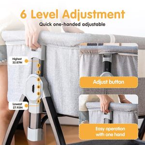 Cuna Premium para Bebé, Portátil, Plegable, Multifuncional, Segura, Convertible en Cama Grande para Recién Nacidos e Infantes de 0 a 36 Meses, Diseño Moderno - Product Image 4