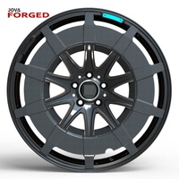 Nouvelles jantes en aluminium forgé personnalisées en fibre de carbone 5x130 40mm/30mm ET 100mm Finition noir brillant pour Mercedes G Wagon 20mm
