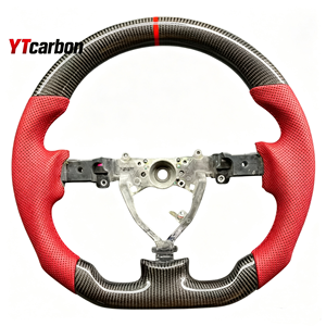 Volant de course sport personnalisé en fibre de carbone véritable YTcarbon pour Legacy STI WRX 03-09 JDM, pièces automobiles, accessoires de voiture - Product Image 1