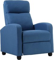 Einzigen Sessel Moderne Leder Gepolsterten Sofa Lounge Stuhl mit Tasche Frühling Einstellbare Fußballen Home Recliner Sofa