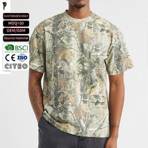 Wholesale Custom Soft Breathable Camo T <b>shirts</b> Heavyweight Cotton <b>Camouflage</b> T-<b>Shirt</b> - Product Image 1