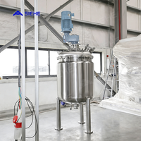 Cuve de mélange à agitation de qualité sanitaire SUS304 à haute efficacité pour matériaux pâteux, capacité 500-1200L, puissance 3-11kW