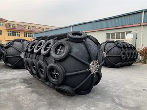 Yokohama Type Pneumatic Marine Rubber Boat Fender Vessels Fishing Boats Used Pneumatic Rubber Fender With Chain And Tyre Net