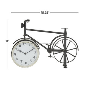 Reloj de Mesa Moderno de Diseño Metálico Negro con Esfera Blanca, Elegante Decoración para el Hogar con Encanto Elegante y Atemporal, Nuevos Precios - Product Image 3