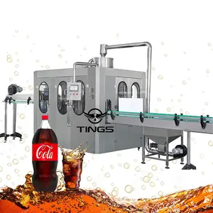 Tam otomatik gazlı alkolsüz içecekler dolum makinası üretim makinesi