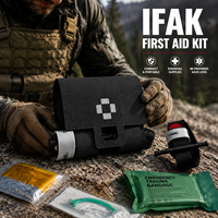 ORI-POWER Trousse de premiers secours compacte noire MOLLE IFAK, accès rapide, pour les urgences en plein air