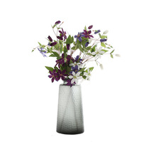 Branche de Clématite Artificielle Haut de Gamme Luxe 85cm, Fleur en Soie Réaliste pour Décoration Nordique, Arrangement Esthétique en Vase, Vente en Gros