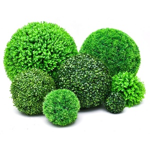 Boule topiaire artificielle en PE à 3 couches en faux <span class=keywords><strong>buis</strong></span> <span class=keywords><strong>Boules</strong></span> décoratives pour jardin, balcon, arrière-cour, mariage ou décoration intérieure - Product Image 1