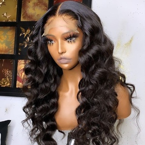 Perruques de cheveux humains en vrac 100% Ray Hair, perruques de cheveux humains péruviens sans colle Hd Transparent 360 Lace Frontal Wigs pour femmes - Product Image 1