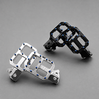 Repose-pieds larges en alliage d'aluminium CNC avec boulons en titane noirs pour Surron Light Bee X LBX Ultra Bee Segway X260 X160 Performance E-Moto MXKit