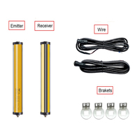 IP68 Protection des mains rideaux lumineux de sécurité capteurs de barrière lumineuse de sécurité optique 1 ensemble support Installation NPN PNP étanche