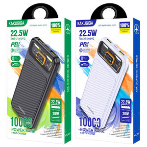 แบตสำรอง KAKUSIGA NEW PD20W+22.5W QC FCP AFC SCP <span class=keywords><strong>VOOC</strong></span> ความจุ 10000mah พร้อมหน้าจอ LED แสดงผลแบบโปร่งใส - Product Image 5