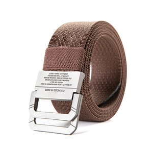 Ceinture en toile de nylon JH-023, 120 cm, boucle à double ardillon, pour hommes et femmes, vêtements de travail, ceinture militaire d'entraînement en plein air - Product Image 1