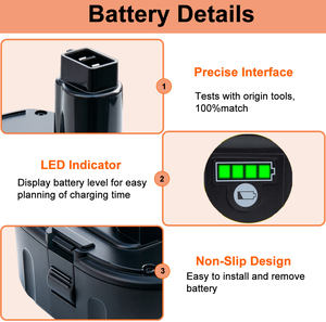 Замена литий-ионного аккумулятора на заказ с завода 5Ah для аккумулятора DC9096 DC9099 18V, совместим с электроинструментами 18V XRP - Product Image 3