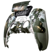 Pour le couvercle du contrôleur PS5-Façade imprimée par sublimation de couleur vibrante avec pavé tactile, conception durable