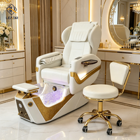 2025 luxe européen tactile manucure main Massage pédicure Spa chaise Massage pied Spa pédicure chaise pour salon de manucure avec repose-pieds