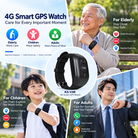 Bracelet GPS Personnel 4G avec Requête de Localisation par SMS, Appel Vocal et Alerte de Batterie Faible pour le Suivi des Personnes Âgées