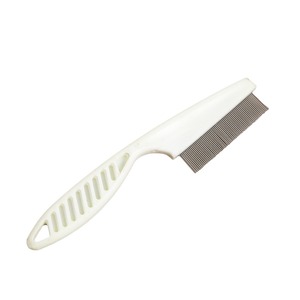 Pet <b>Combs</b> For Dogs Fine Tooth Steel Needle Plastic Handle <b>Flea</b> Removal Grooming Tool - Product Image 5