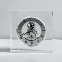 Horloge en cristal décorative créative et à la mode de style européen simple de maison moderne d'honneur de haute qualité