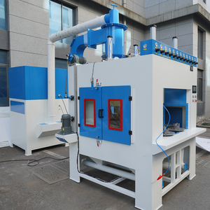 Cabine de sablage rotative automatique haute performance, machine de sablage par lots pour l'élimination de la rouille - Product Image 5